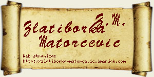 Zlatiborka Matorčević vizit kartica